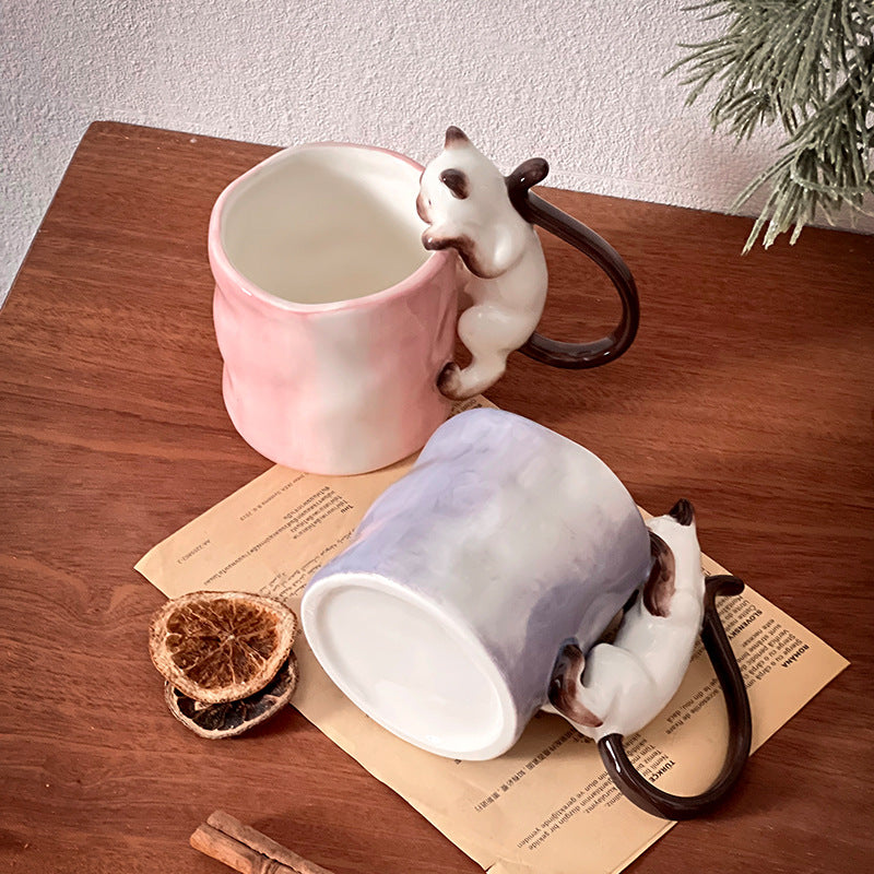 Siamese Cat Mug - top view