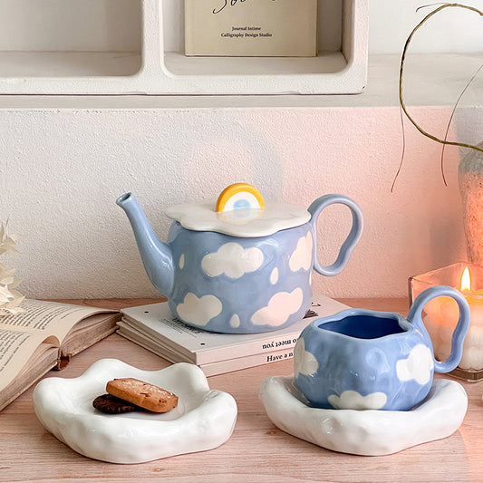 Ceramic cloud dreamy teacup set