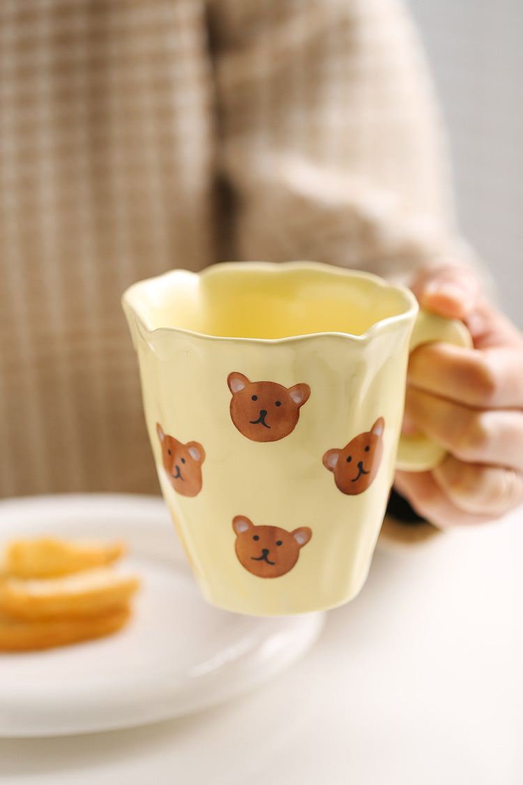 Everyday joy ceramic mug - yellow